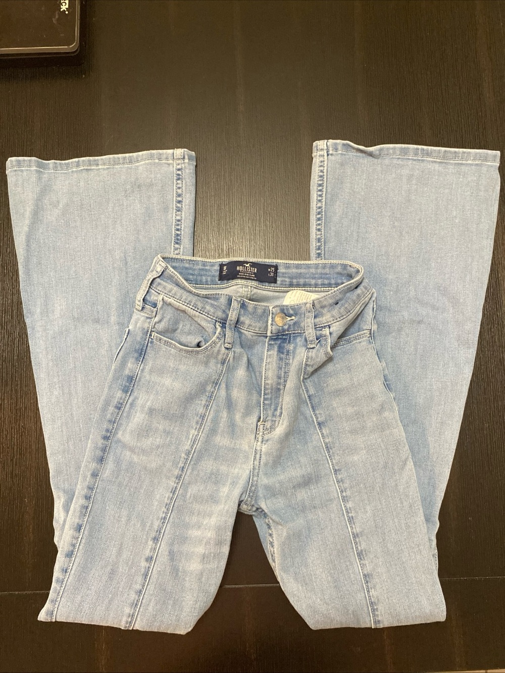 Hollister Light Blue Flare High-Rise Jeans 1R 25 W 31 L